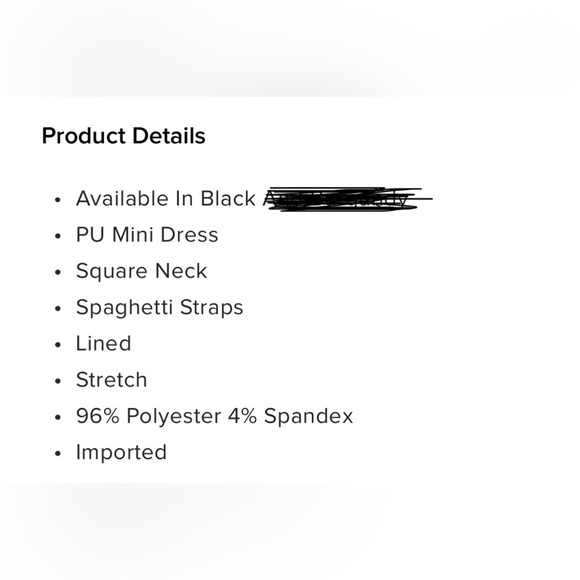 Slick To The Game PU Mini Dress - Black - Picture 5 of 6